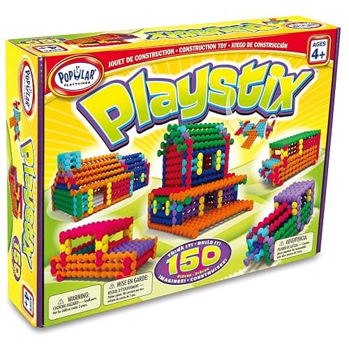 Playstix Construction Toy Building Blocks Set 150 Piece STEM Kit thumbnail 4