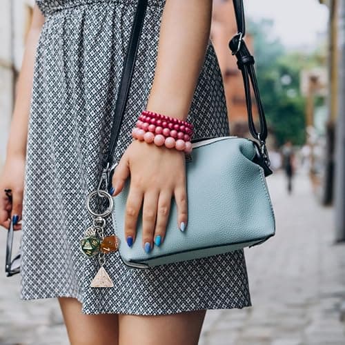 ZHLKHIOP 2 Pack Dice Bag Charm, Dice Keychain, Unique Design for Gifts, Durable Material for Daily Use, Perfect for Dice Lovers and Gamers thumbnail 4