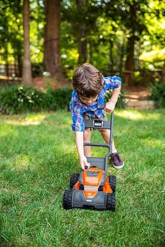 Husqvarna Toy Lawn Mower with Realistic Sounds and Light-Up Engine, Toddler Lawn Mower Toy for Ages 2 and Up thumbnail 5