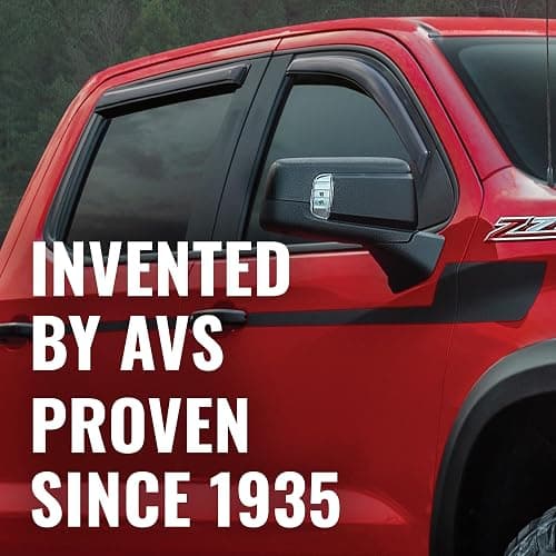 Auto Ventshade [AVS] Outside Mount Rain Guards for 2024-2025 Toyota Tacoma, Double/EXT CAB ONLY | Window Vent Visors, 4 pcs. - Smoke | 94270 thumbnail 2