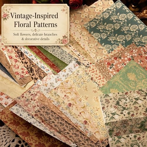 Vintage Floral Scrapbook Paper thumbnail 5