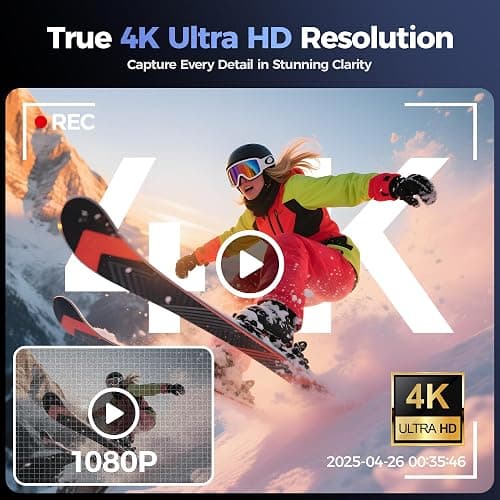 Digital Camera 4K for Photography Vlogging: 64MP Cameras for Video - 16X Zoom Photo Camera Gifts for Teens Ages 8-18 - 180°Flip Screen Compact Cámara - Point and Shoot Digital Cameras for YouTube thumbnail 2