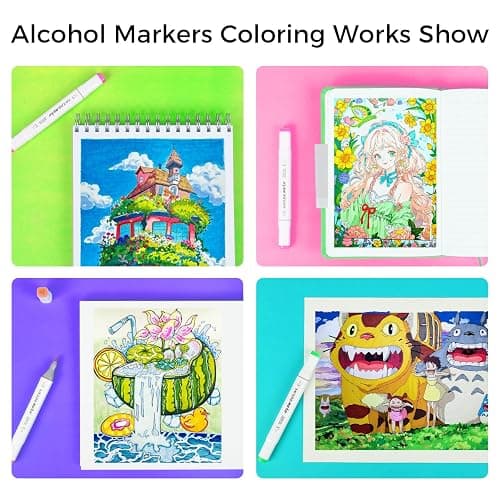 SAVZJSD 200 Colors Alcohol Markers, Alcohol Markers Set for Adults, Artists in Coloring, Sketching & Drawing (Fine & Broad) thumbnail 7