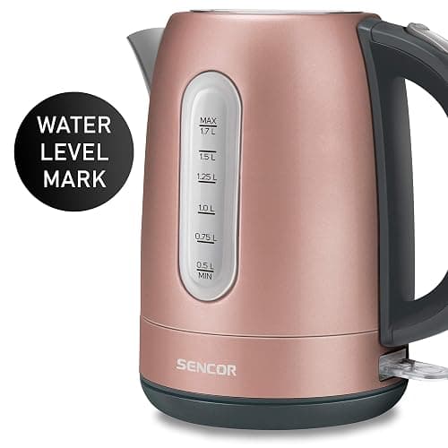 Sencor SWK1775RS 1.7L Stainless Steel Electric Kettle with Lid Safety Lock, Rose thumbnail 6