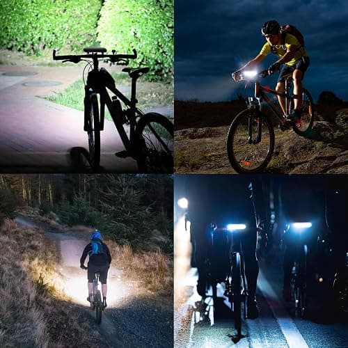 Suruid Super Bright LED Bike Light, USB Rechargeable Bicycle Headlight, Waterproof Bike Headlight, Waterproof Bike Headlight,Daytime Running Light,MTB Off-Road Cycling Commuting thumbnail 8