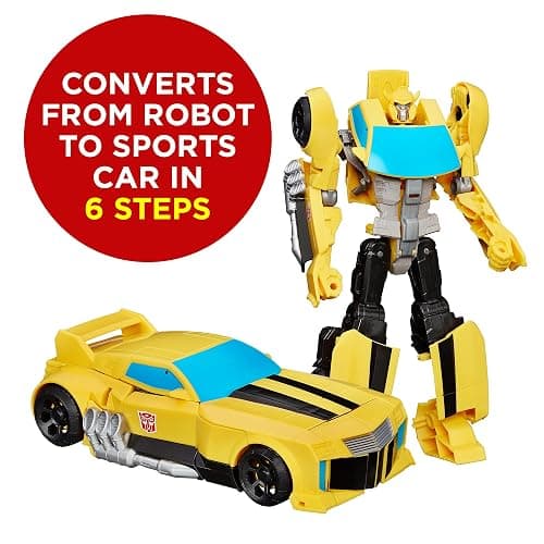 Transformers Toys Heroic Bumblebee Action Figure - Timeless Large-Scale Figure, Changes into Yellow Toy Car, 11" (Amazon Exclusive) thumbnail 2