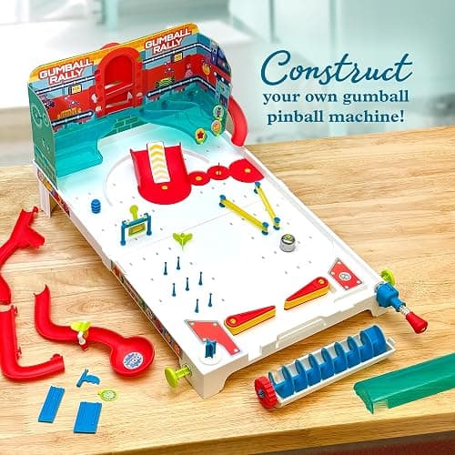 Thames & Kosmos Pinball Machine Maker STEM Experiment Kit Toy of the Year Finalist - Build a Reconfigurable Pinball Machine, Explore Physics, Force, Motion, Gravity, Simple Machines, Gumballs Included thumbnail 3