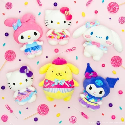 Jazwares Hello Kitty and Friends - 8-Inch Hello Kitty Candy Wonderland Plush - Officially Licensed Sanrio Product from Ages 6+ thumbnail 5