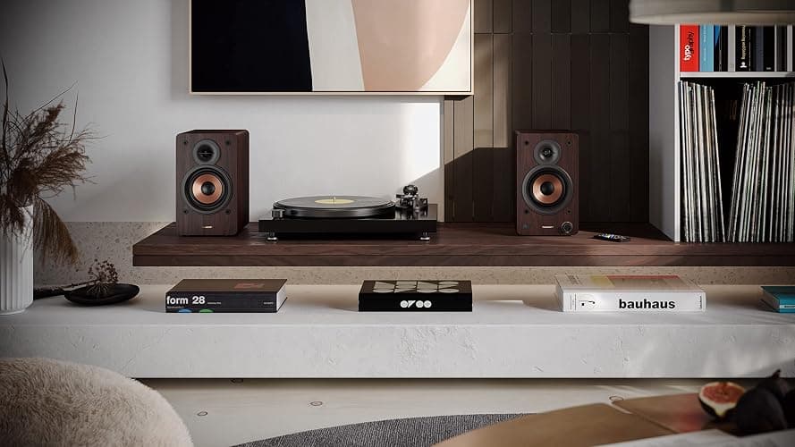 Sharp CP-SS30(BR) Altoparlanti attivi a 2 vie, custodia in legno da 60w RMS (2x30 W), Bluetooth v5.0, USB, ottico, ausiliario e RCA, regolazione bassi e alti, griglie rimovibili, telecomando. thumbnail 10