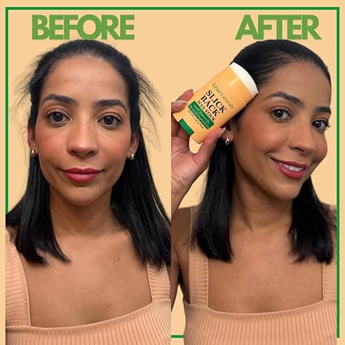 GranNaturals Slick Back Hair Wax Stick for Women - Castor, Jojoba, Coconut, Meadowfoam Oils - Smoothing Stray Flyaways, Taming Frizz, Styling Sleek Bun & Ponytail w/Rosemary Leaf Extract - 2.29 oz thumbnail 4