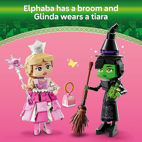 LEGO Wicked Elphaba & Glinda Figures Building Toys - Wicked Toys for Kids, Girls & Boys, Age 10+ - Buildable Wicked Dolls - Birthday Gift Idea - 75682 thumbnail 5