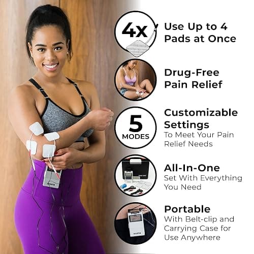 TENS 7000 Digital TENS Unit with Accessories - Muscle Stimulator Machine for Back Pain Relief, Sciatica, Neck, Nerve, Shoulder, Hip, Elbow, Muscle Pain Relief thumbnail 3