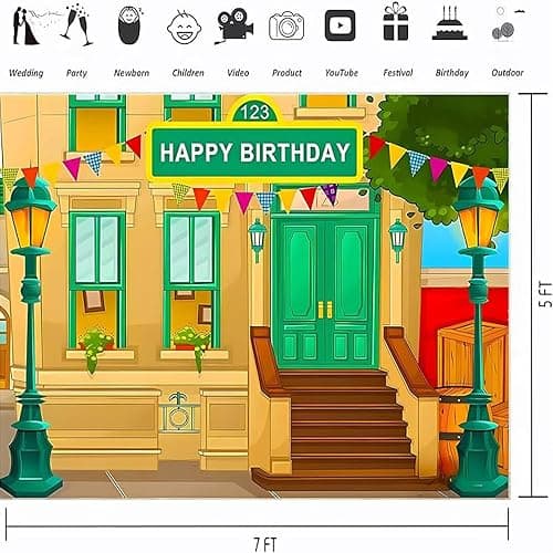 Back to School ABC Photography Background Pencil Book Children Birthday Portrait Decor Backdrop Crayon Sun Clouds Blue Background 7x5ft thumbnail 6