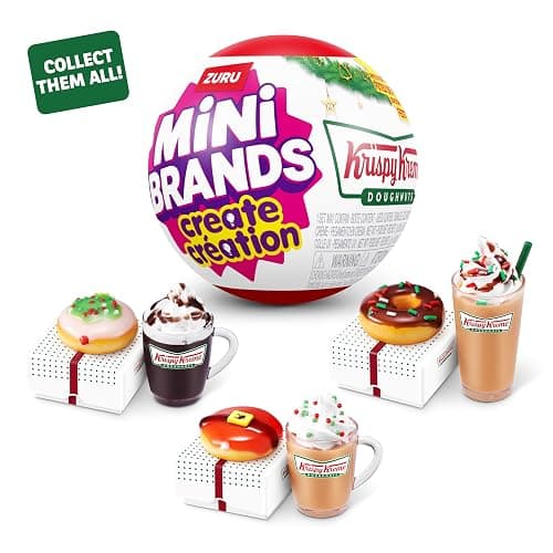 Mini Brands Create Krispy Kreme Holiday Series 1 Capsule by ZURU, Licensed Mini Collectibles, Mystery Blind Packaging, DIY, Crafts, Resin Play, Novelty, Replica Food, NOT Edible, Collectors, 8+ thumbnail 3
