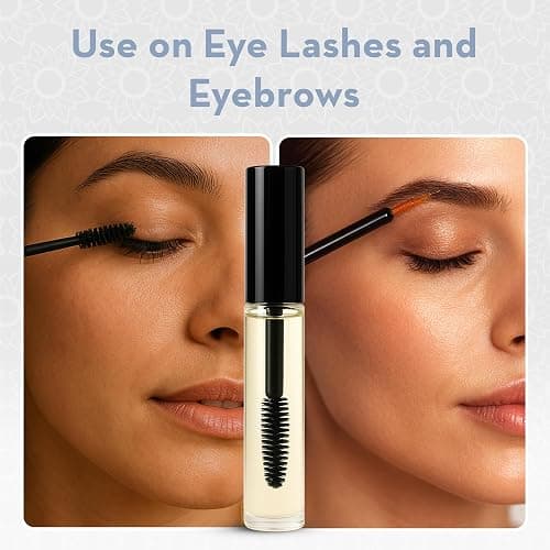 Pure Body Naturals Castor Oil for Eyelashes and Eyebrows - Nourishing Brow & Lash Growth Serum - Castor Oil Organic, Cold Pressed, Hexane Free - 2 Pre-Filled Applicators (10 ml each) thumbnail 7