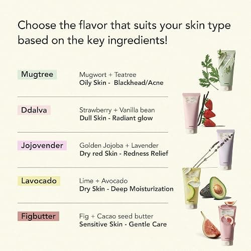 Whipped Korean Skincare Face Wash, Deep Cleansing Vegan Facial Cleanser for Oily Skin and Pore Care with Niacinamide, Hyaluronic Acid, Ceramide, Mugwort & Teatree, Doubles as a Face Mask, 4.5 oz thumbnail 8