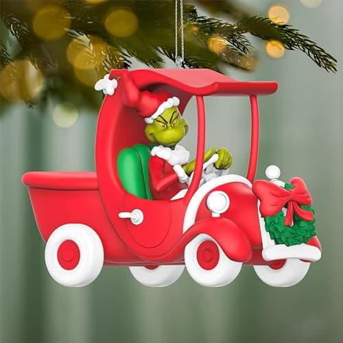 Hallmark Keepsake Dr. Seuss Christmas Ornament (Grinchy Sleigh On the Way) thumbnail 4