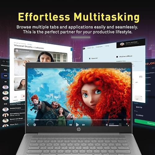 HP Chromebook 14" HD Laptop for Business & Students, Intel Celeron N4120, 4GB LPDDR4, 576GB Storage(64GB eMMC+512GB Docking Station), UHD Graphics, Webcam, Long Battery Life, Chrome OS, Modern Gray thumbnail 6