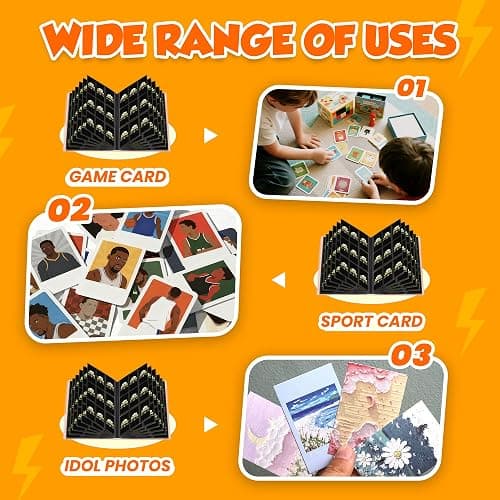 Jovilux Classeur de Cartes 9 Poches - Capacité 360 Cartes, 20 Pages à Chargement Latéral, Album pour Cartes à Collectionner MTG, Sports, Baseball, TCG, Football, Basketball - Rose thumbnail 5