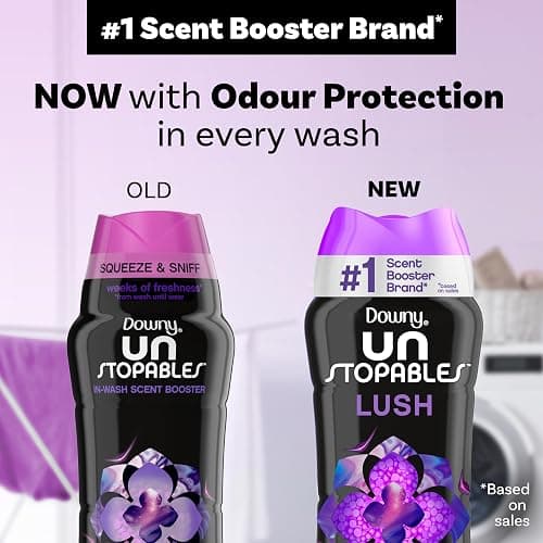 Downy Unstopables In Wash Scent Booster Beads, Lush Scent, 24 oz, Laundry Beads for Odor Protection, Downy Scent Booster Beads, Laundry Scent Boosters thumbnail 5