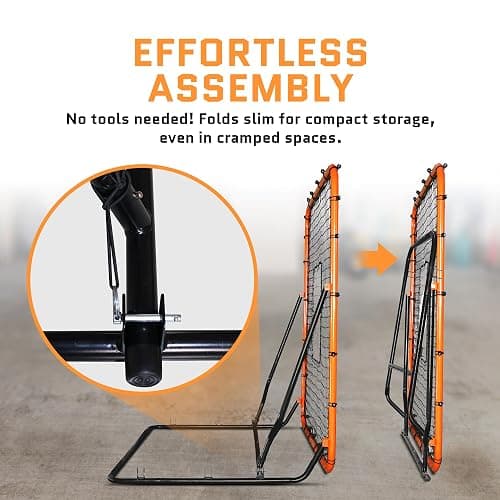 ACELETIQS Volleyball Rebounder Net, Soccer Rebounder, Lacrosse Rebounder, Baseball Rebounder Net | Improve Pitching and Fielding Training, Spiking, Passing and Shooting Skills thumbnail 6
