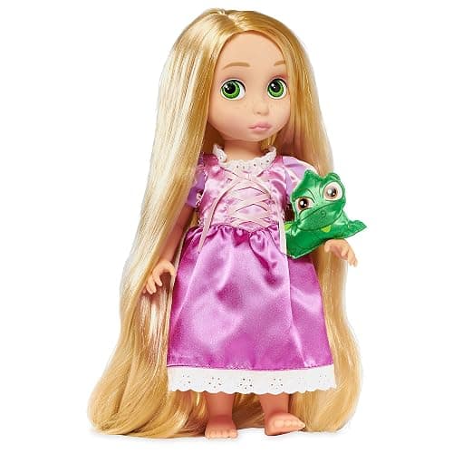 Disney Store Animators' Collection Rapunzel Doll, Tangled, 16 Inches, Includes Pascal with Molded Details, Fully Posable Toy in Satin Dress - Suitable for Ages 3+ Toy Figure - Image 1