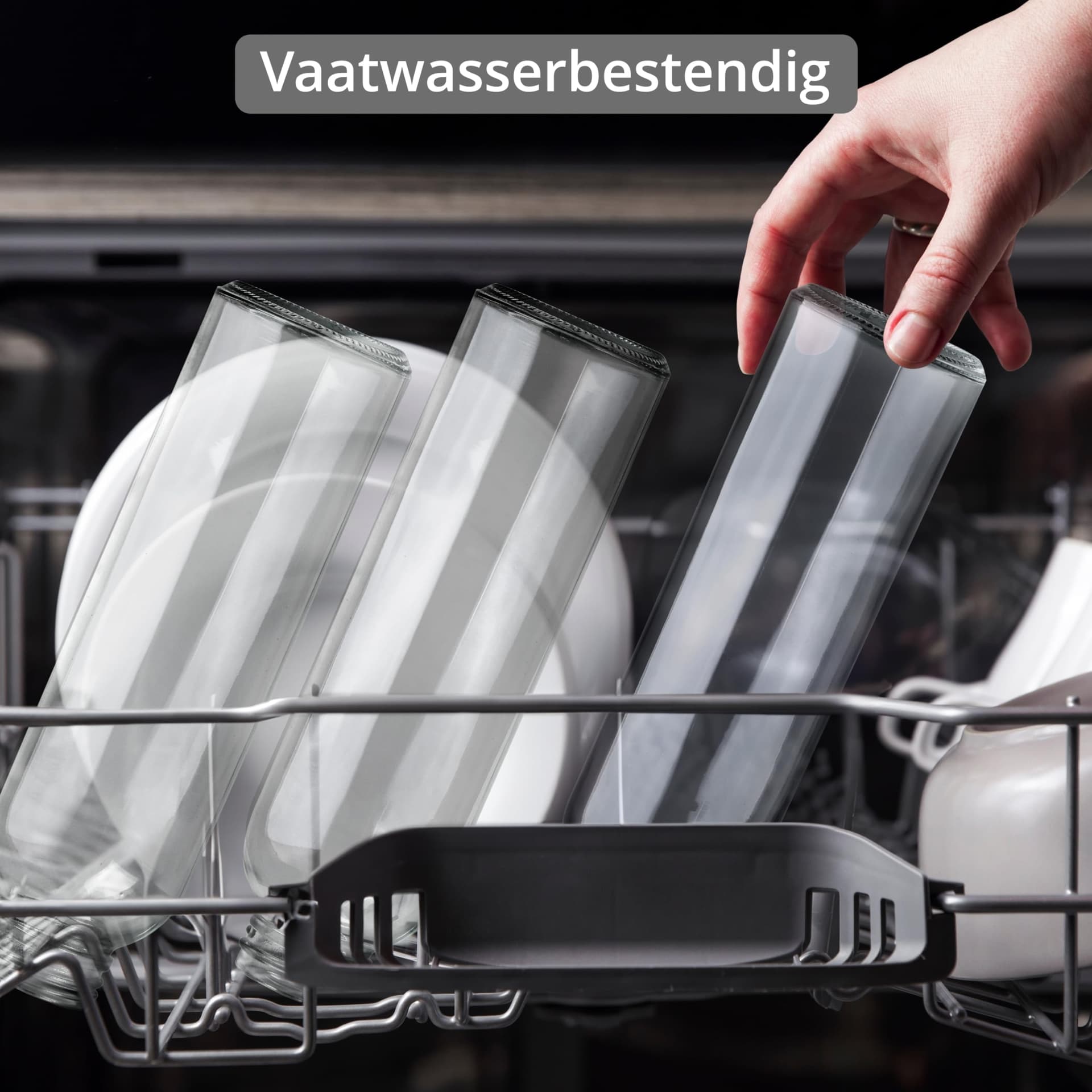 Winter Shore 500 ml Herbruikbare Glazen Waterflessen met Doppen [6 Pak] - Doorzichtig Glazen Sapflessen voor Persen, Hete & Koude Dranken, Shakes, Koffie - Lekvrije Containers met Roestvrijstalen Dop thumbnail 5