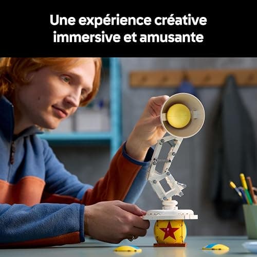 LEGO Ideas Disney Pixar Luxo Jr. - Set pour Adulte - Lampe à Construire - Maquette Collector avec Références Cachées au Film - Décoration Intérieure pour Bureau - Idée Cadeau pour Femme ou Homme 21357 thumbnail 5