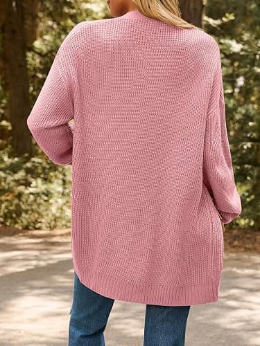 LILLUSORY Womens Oversized Cardigans Soft Knit Cardigan Sweater with Pockets thumbnail 4