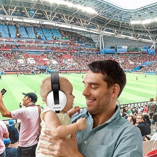 BBTKCARE Baby Headphones - Infant Ear Protection Earmuffs 3-36 Months - Noise Cancelling Travel Essentials - White thumbnail 2