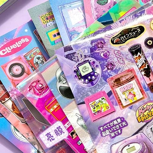 Japanese StickerBook: Showa Japanese (650+) & Y2K Retro (800+) | 2-in-1 Nostalgic Sticker Books for Journaling, Scrapbooking,Prayer Board Supplies-Vision Board Supplies thumbnail 7