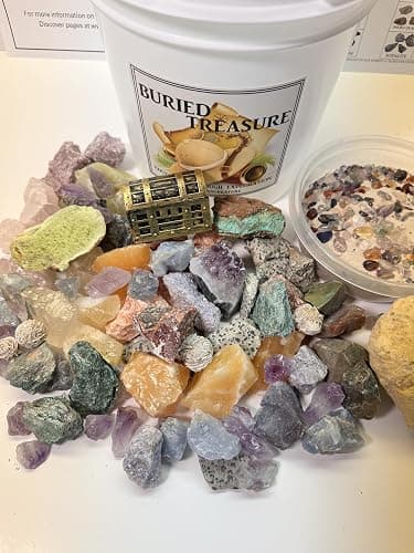 Generic Gallon Raw Crystal and Gemstone Mining Bucket/Kids and Adults/Crackable Geode/Geology/Educational/Unique Gift thumbnail 5