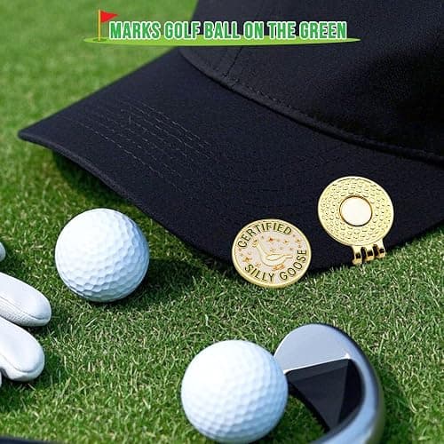 WUSUTE Funny Certified Goose Golf Ball Marker, Unique Magnetic Hat Clip for Golfers, Cool Golf Accessories for Men Women Golf Lovers thumbnail 2