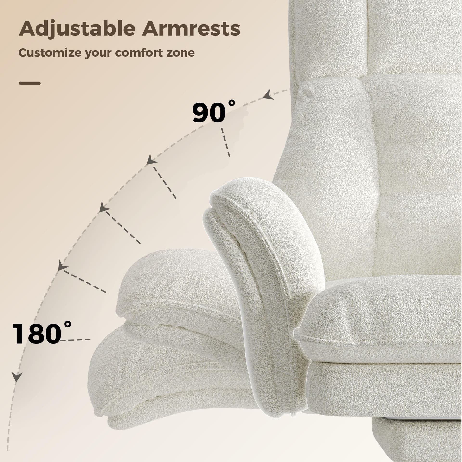 White Office Chair thumbnail 7