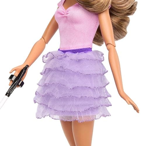 Barbie Fashionistas Doll #228, Blind Doll Wearing Pink Top and Ruffled Skirt with Cane and Sunglasses in Partnership with The American Foundation for The Blind thumbnail 6