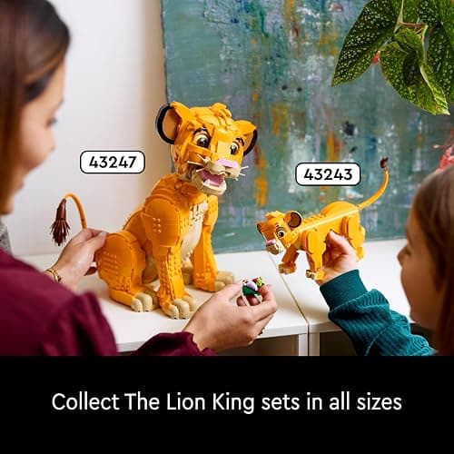 LEGO ǀ Disney Young Simba the Lion King - Collectible Animal Figure Building Set - Nostalgic Gift for Mothers - Home or Office Décor Model Kit for Adults - 43247 thumbnail 2