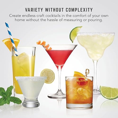 Bartesian Duet Cocktail Machine and Margarita Maker - Compact Home Bartender Mixologist Drink Mixer with 2 Glass Spirit Bottles - Automatic Machine Creates Premium Cocktails and Mocktails in Seconds thumbnail 5