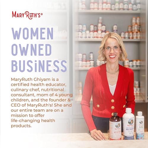 MaryRuth Organics Women's Hair Growth MAX Liposomal | with Lustriva® + Biotin 10000mcg + Pumpkin Seed Oil | Thicker Hair | Hair Care | Wrinkles, Fine Lines, Skin Care | Ages 18+ | 15.22 Fl Oz thumbnail 9