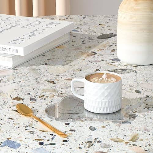 Leadiy Acrylic Coaster Decorative Plates, Irregular Bar Drink Coaster, Clear Cloud Shape Coffee Cup Coaster, Perfect for Tabletop Protection and Accessories Display.(Clear) thumbnail 5