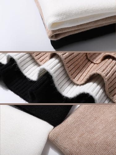 YKR Women's Turtleneck Sweater Chunky Long Sleeve Knitted Pullover High Low Hem Trendy 2025 Fall Winter Basic Jumper Top thumbnail 5