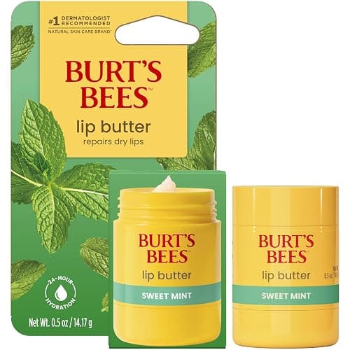 Burt's Bees Sweet Mint Lip Butter, Repairs Dry Lips, 24 Hour Hydration, Locks in Moisture, Includes Shea and Mango Butters, Antioxidant Rich Vitamin E, Convenient Twist Up Dispenser, 0.5 Oz. thumbnail 12