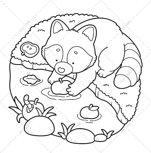 Animals: Relaxing Coloring Book for Adults & Teens Featuring Cute and Adorable Critters in Their Natural World thumbnail 10