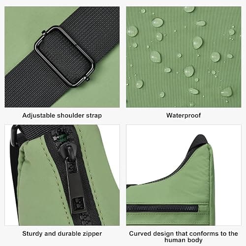 CLUCI Travel Purses for Women, Waterproof Nylon Crossbody Bags for Woman Trendy, Anti Theft Shoulder Handbags for Ladies thumbnail 5