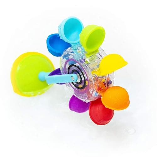 Sassy Whirling Waterfall Suction Toy for Bathtime - Stem - Ages 12+ Months, Multi thumbnail 3