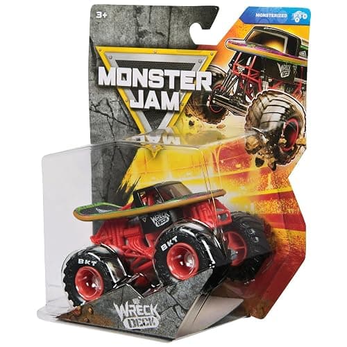 Monster Jam 2026 Official 1:64 Diecast Truck Series 45 Monsterized Wreck Deck thumbnail 5