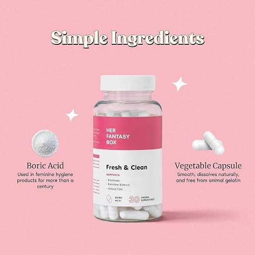 Her Fantasy Box | Fresh & Clean – Boric Acid for pH Balance, Odor Control & Comfort – 30 Count thumbnail 4