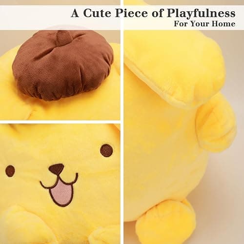 Juju Yellow Kawaii Plush (20 in) - Cute Stuffed Animal Kawaii Plushies - Peluche Big Stuffed Animals Plushie - Peluches Grandes Cute Plushies - Cool Stuff Plush - Plushy (Hpy) thumbnail 5