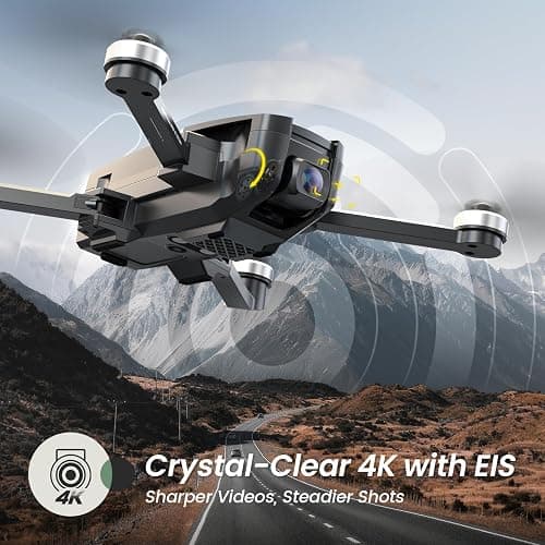 Holy Stone HS720E Drones with Camera for Adults 4K,Integrated Remote ID, 2 Batteries 46 Min Flight Time, 5GHz FPV Transmission, 130° FOV EIS Camera,Drone with 4K/30FPS Video,Brushless Motor, Auto Return, Follow Me, GPS Drone for Beginner thumbnail 3