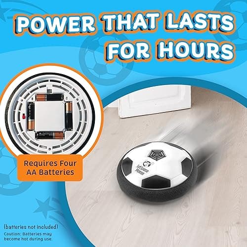 Let Loose Moose Hover Soccer Ball, Set of 2 LED Soccer Ball Toys, Gifts for 8 Year Old Boys, Indoor LED Floating Football for 7 Year Old Kids, Boy Birthday Gifts Age 4-6, 6-8, 8-12 Fun Sport Toy thumbnail 9