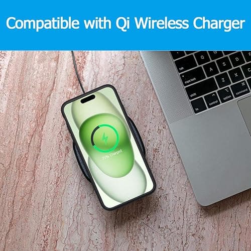 Battery Case for iPhone 15, Upgraded 10000mAh Portable Protective Charging Case with Wireless Charging Compatible with iPhone 15 (6.1 inch) Rechargeable Battery Pack Charger Cover with Carplay (Black) thumbnail 3